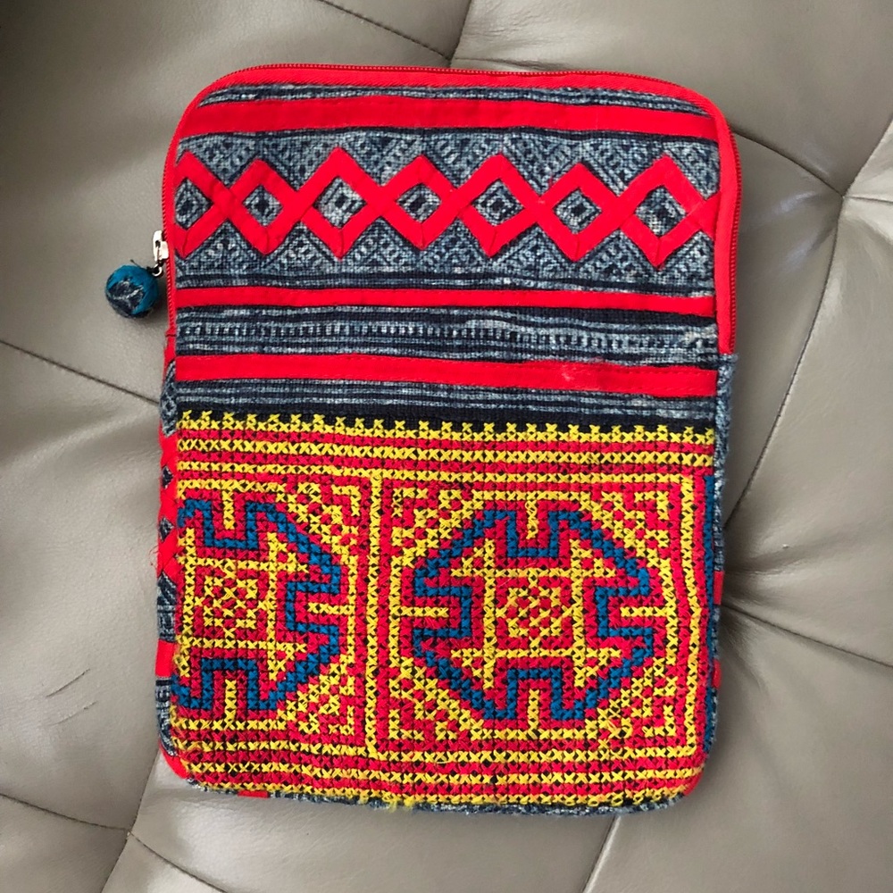 Hmong fabric iPad case
